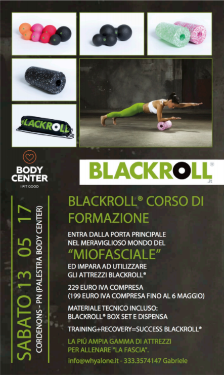 CORSO FORMAZIONE UFFICIALE BLACKROLL - PORDENONE