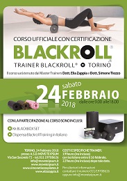 CORSO UFFICIALE CON CERTIFICAZIONE TRAINER BLACKROLL - TORINO