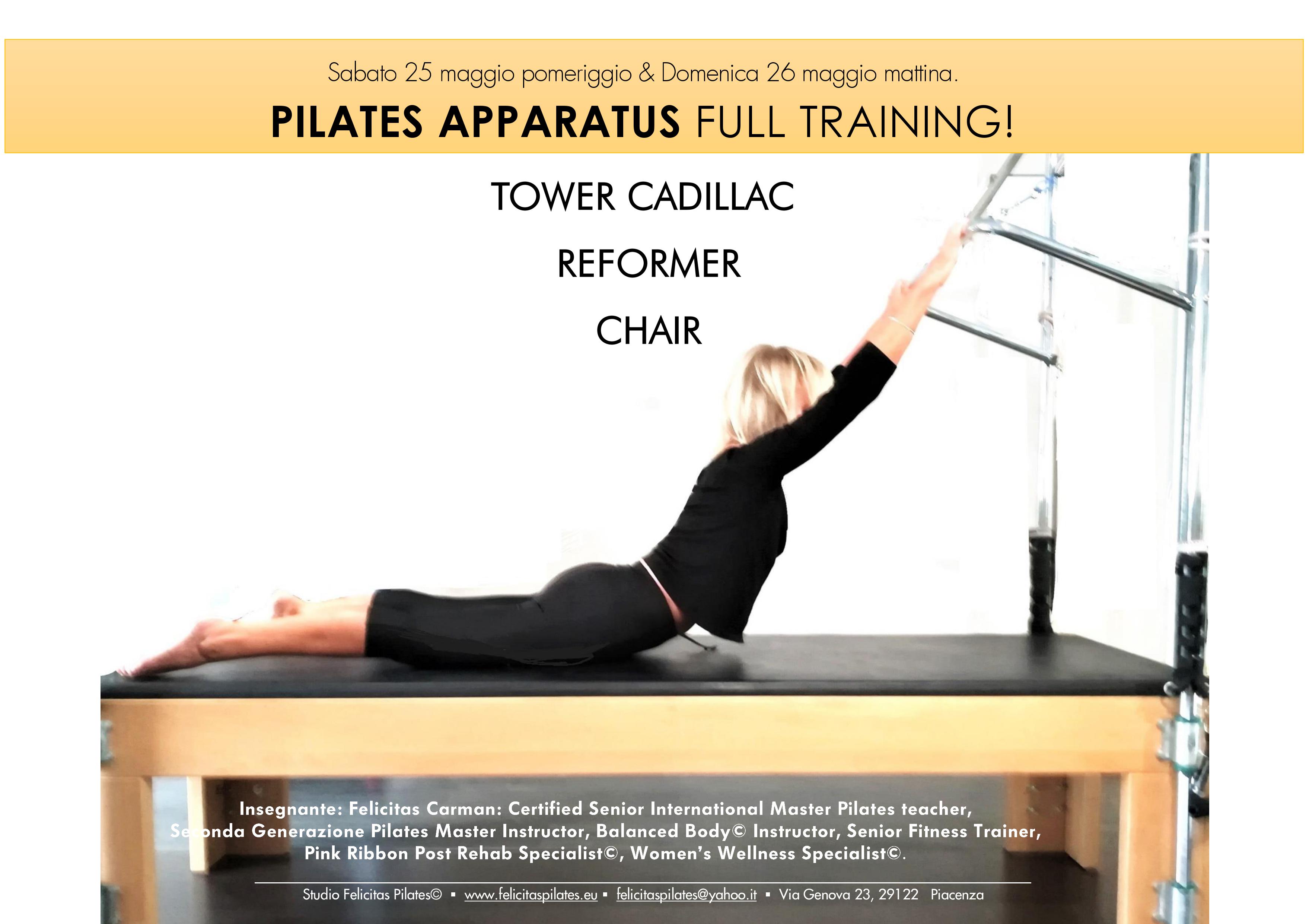 CADILLAC &  CHAIR & REFORMER! PILATES APPARATUS FULL TRAINING!