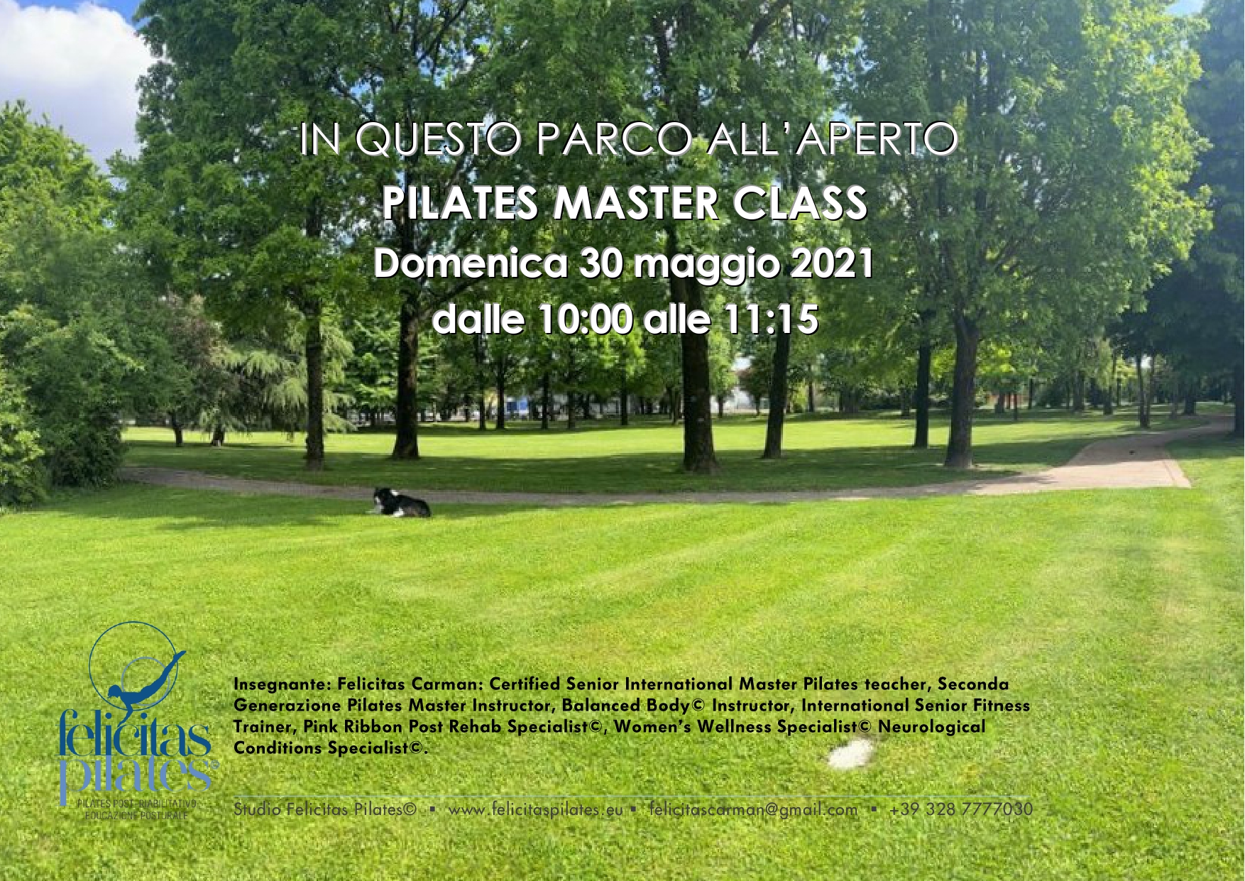 PILATES MASTER CLASS ALL ’APERTO a PIACENZA