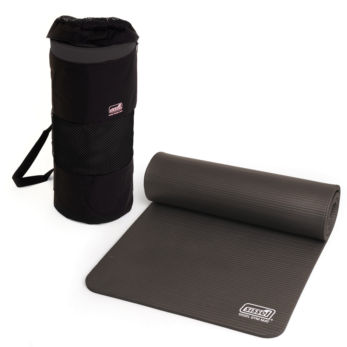 Kit Borsa o Cinghia + Materassino Palestra Pilates Yoga Fitness 1 cm SISSEL