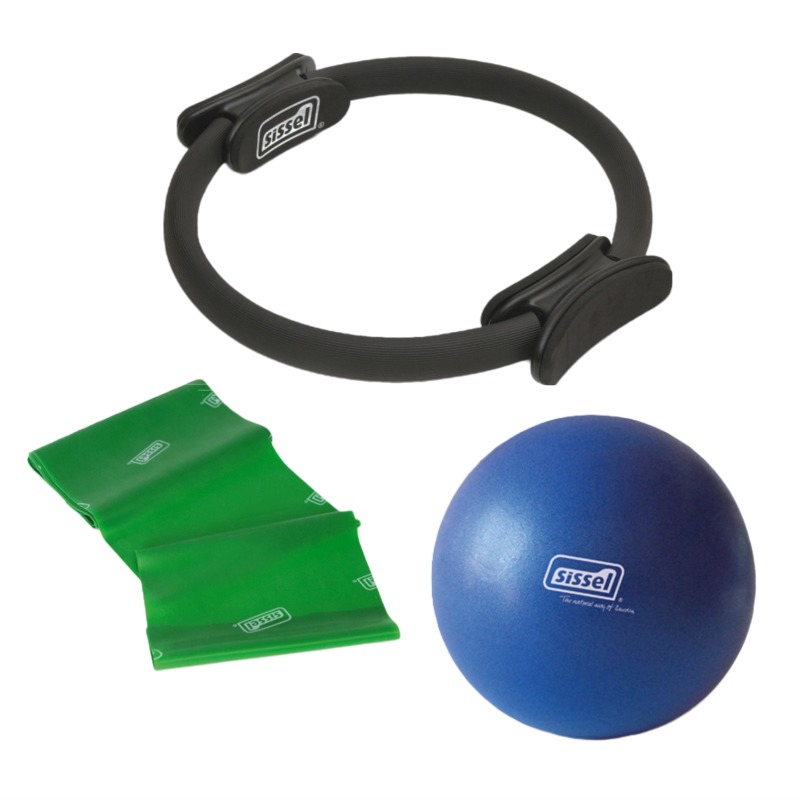 KIT IDEAPILATES  EASY : Soft Ball, Fitband e Ring