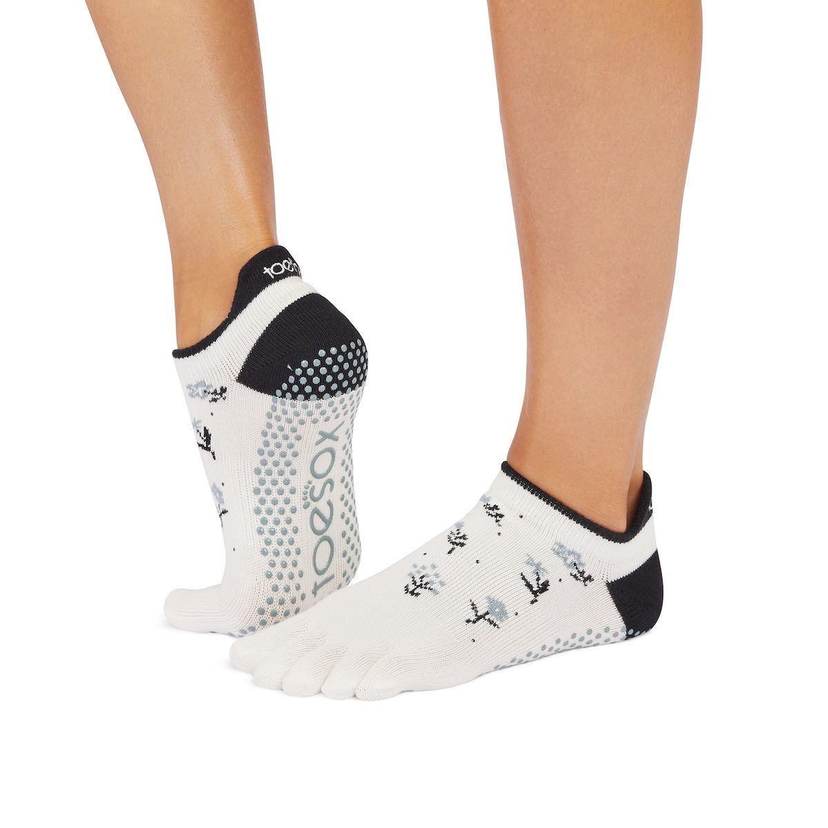 TOESOX Calzini antiscivolo con dita, bassi