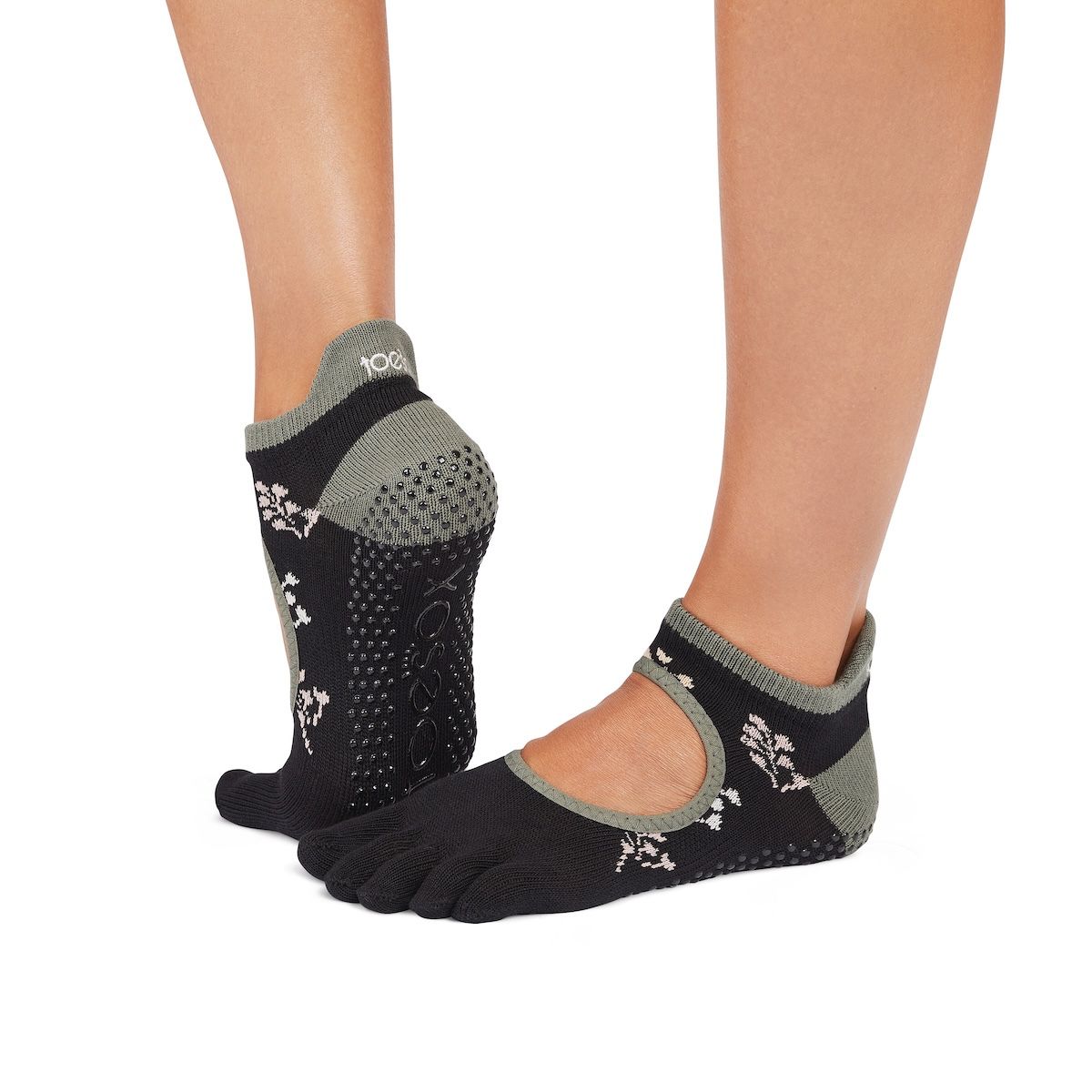 TOESOX calzini antiscivolo con dita CON APERTURA