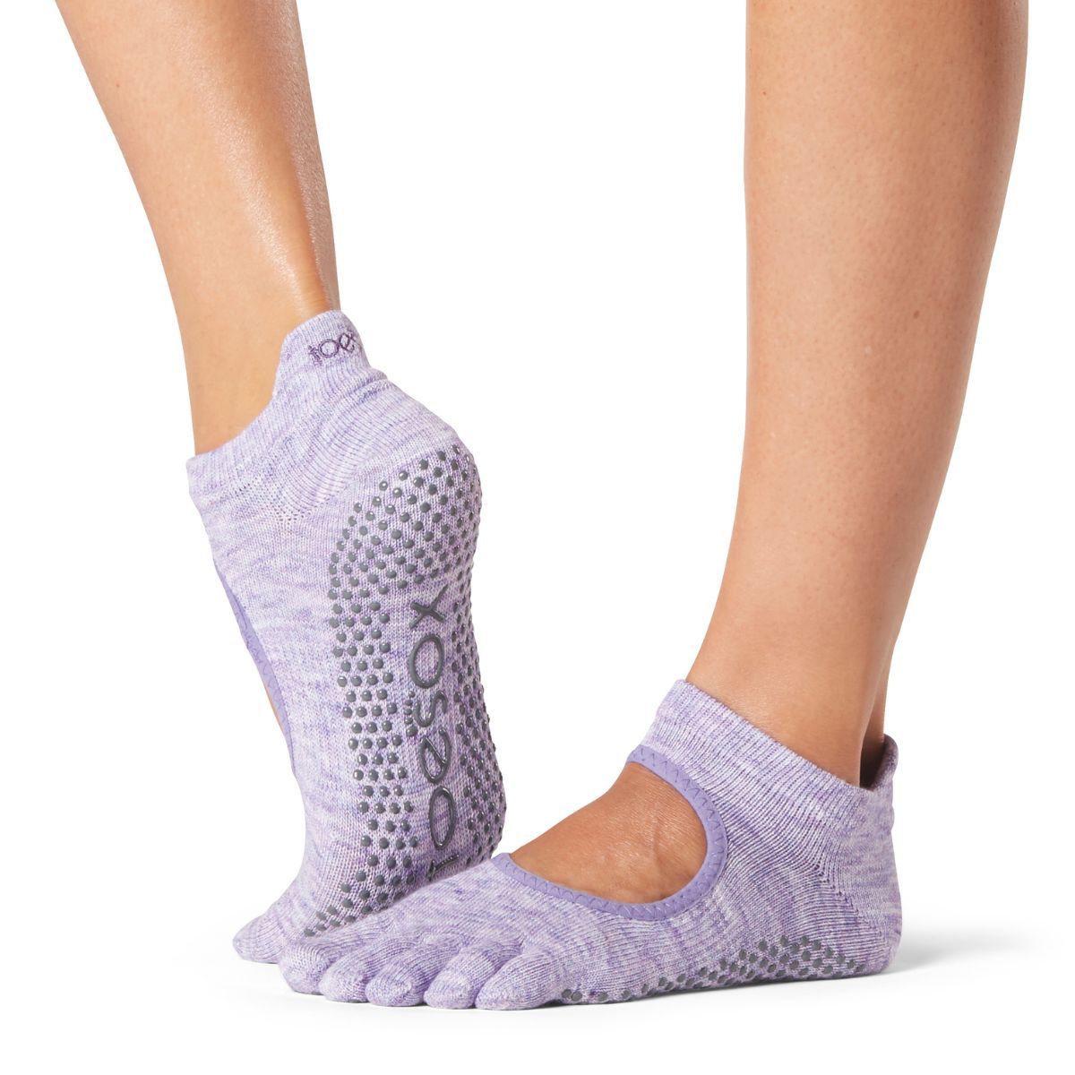 TOESOX calzini antiscivolo con dita CON APERTURA