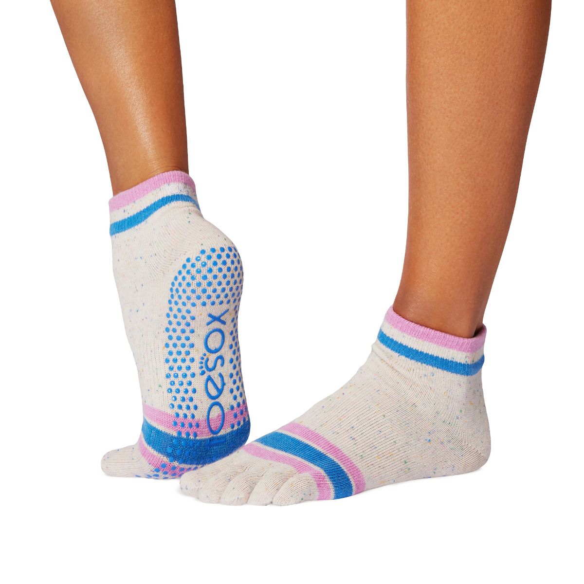 Calzini Antiscivolo ToeSox con dita, caviglia