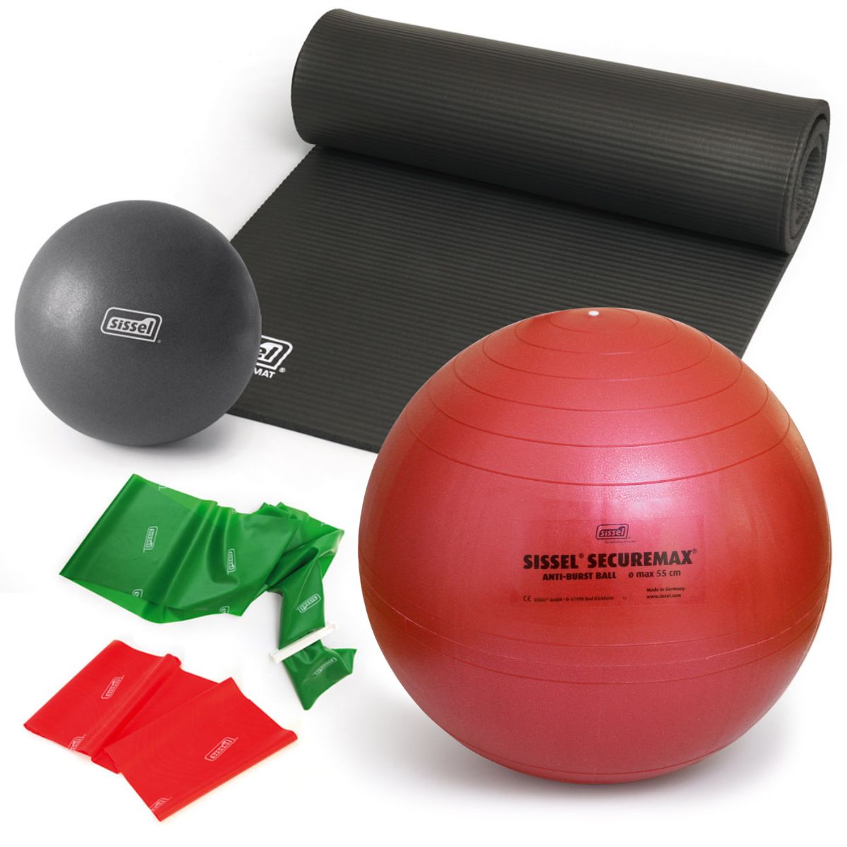 KIT  PILATES CON GIORGIA  1: Mat Gym - Soft Ball - FitBall - FitBand